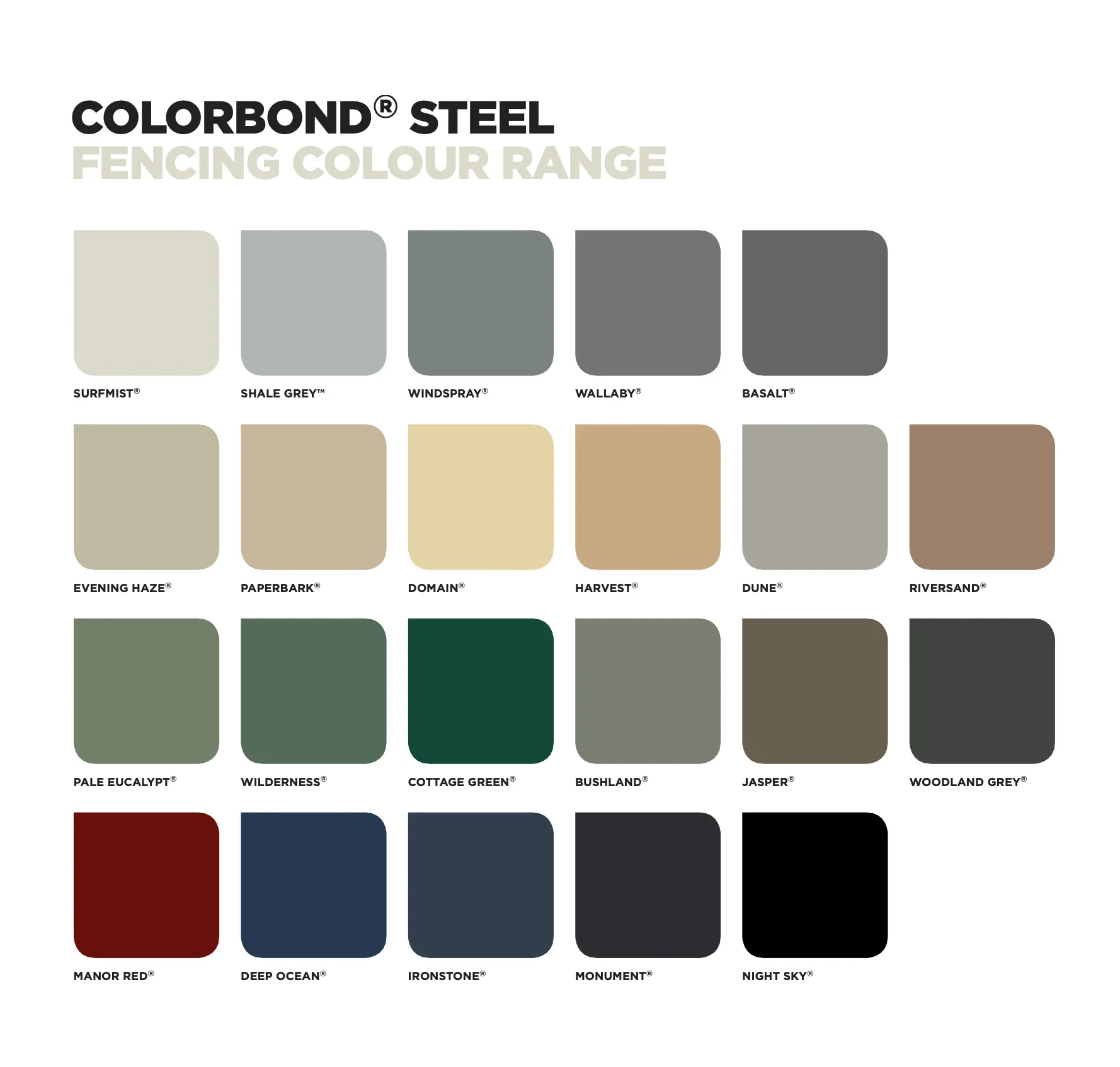 COLORBOND FENCE RAILS- SPECIAL COLORS - Image 4