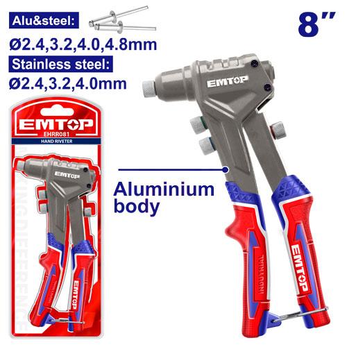 EMTOP 8" Hand Riveter (Alu & Steel) EHRR081