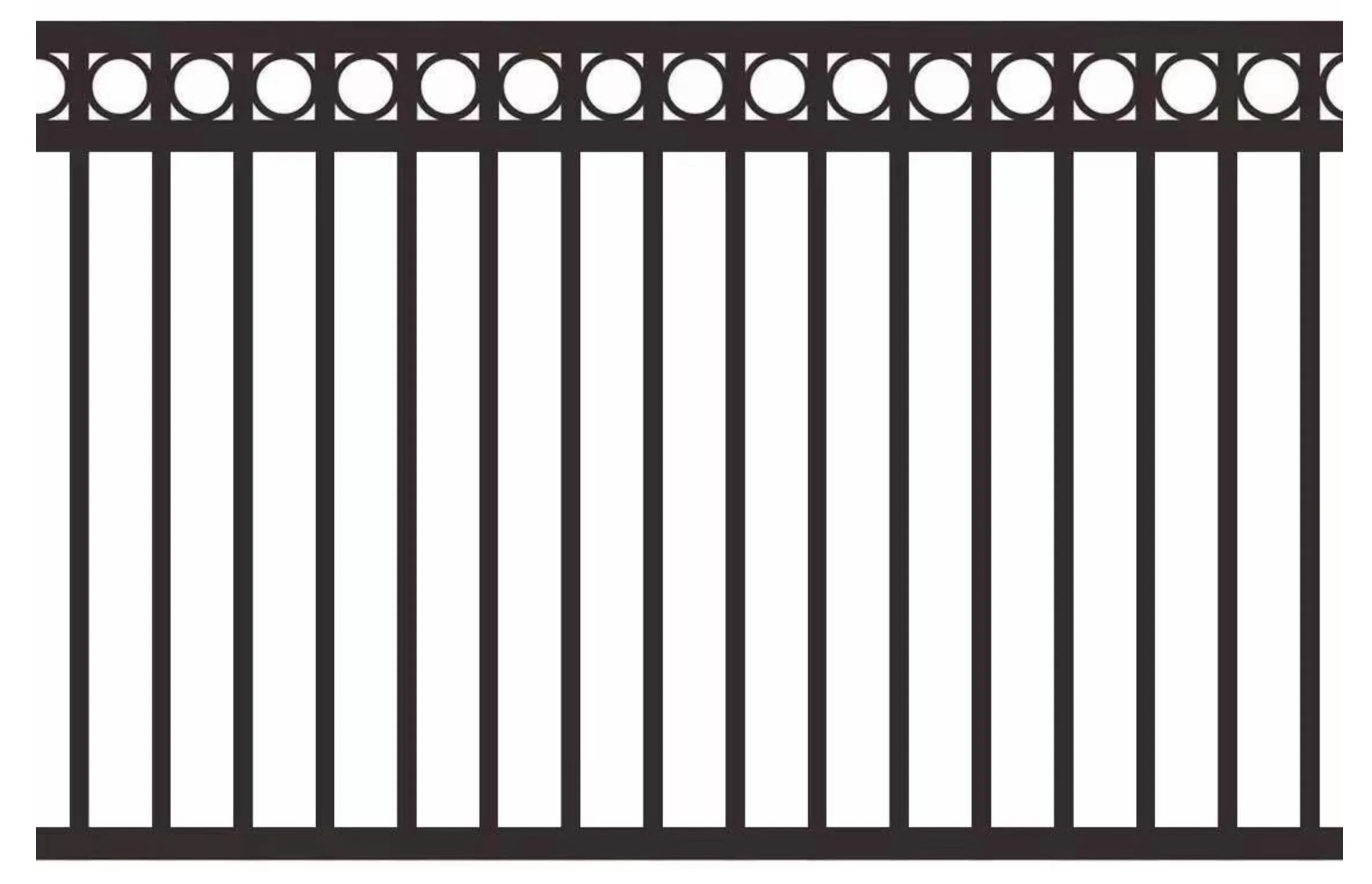 RING TOP FENCE PANEL- 1200x2400mm