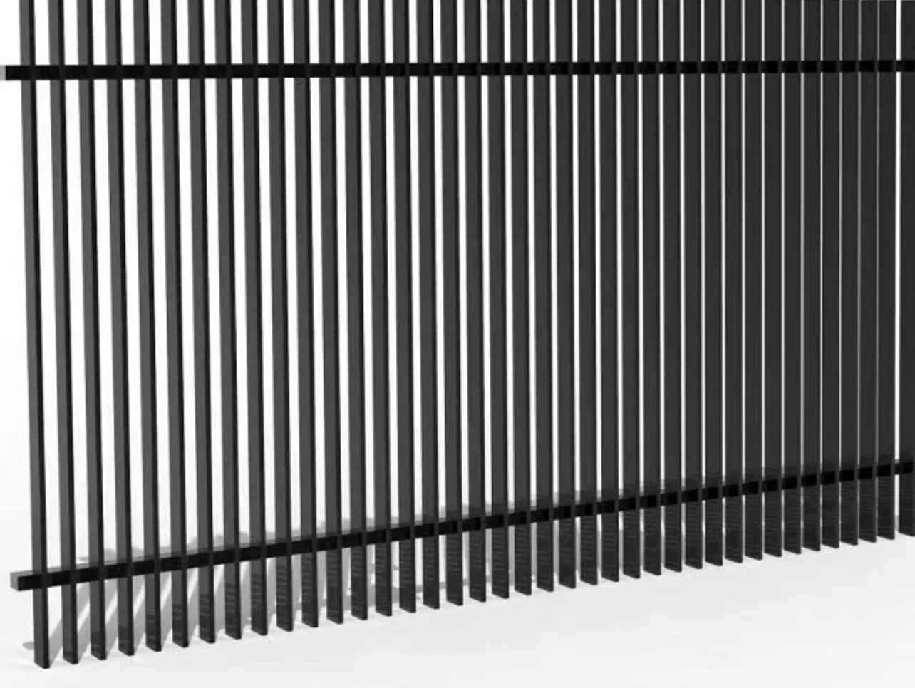 VERTICAL BLADE FENCE PANEL- 900x2000mm - Image 2