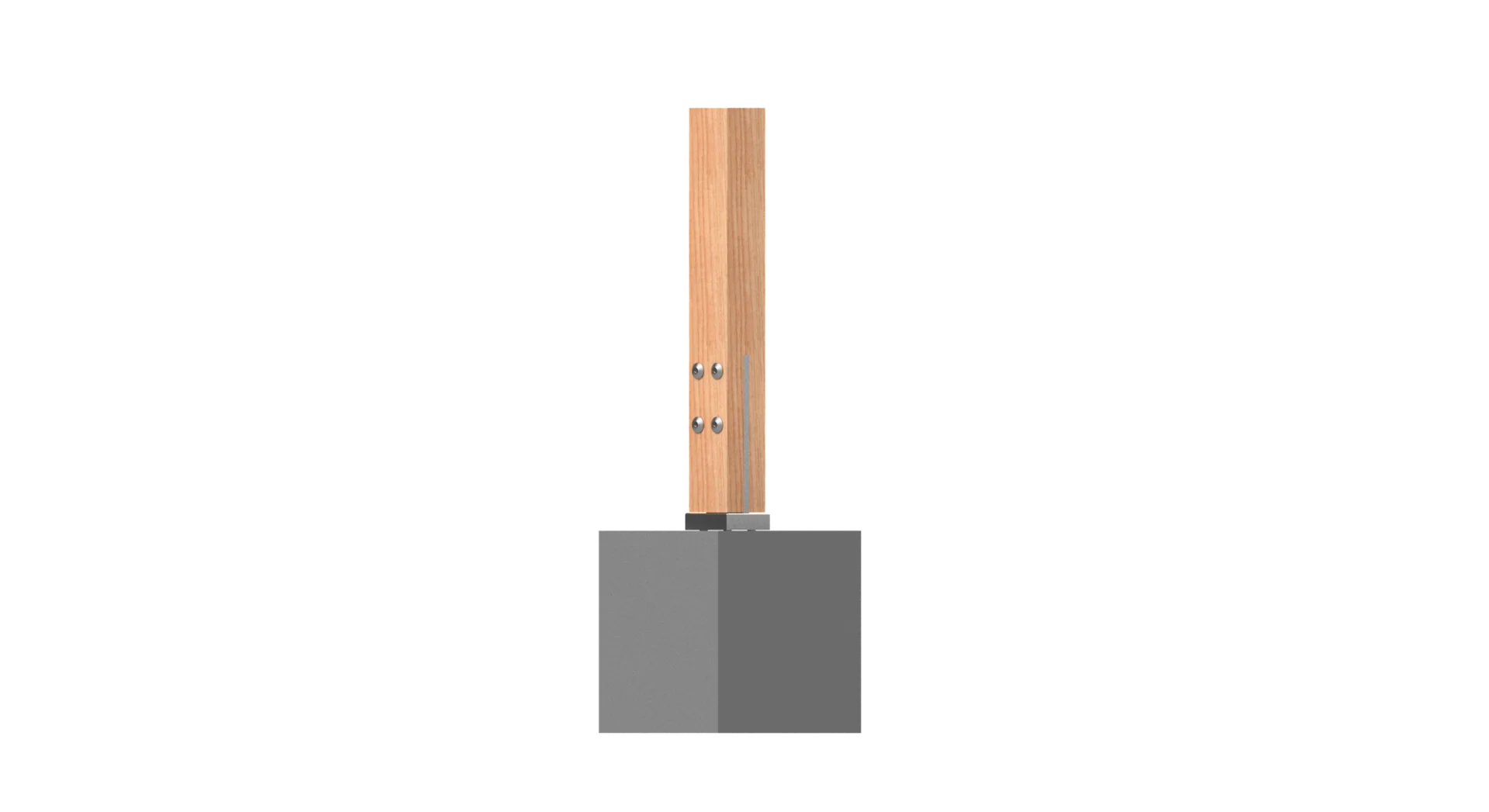 VUETRADE T-BLADE POST SUPPORTS 110x110mm- 275mm Blade - Image 3