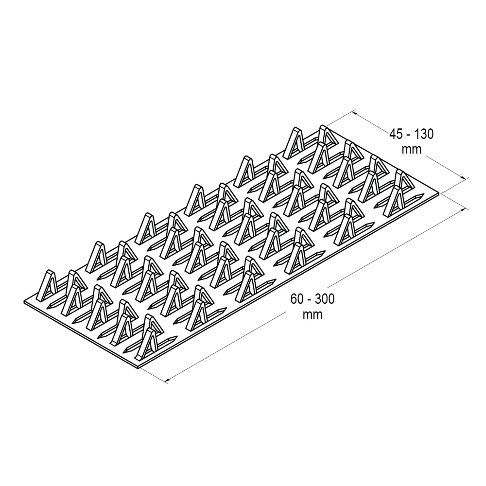 VUETRADE TAP IN PLATES- FRAMING CONNECTORS- 45x120mm - Image 2